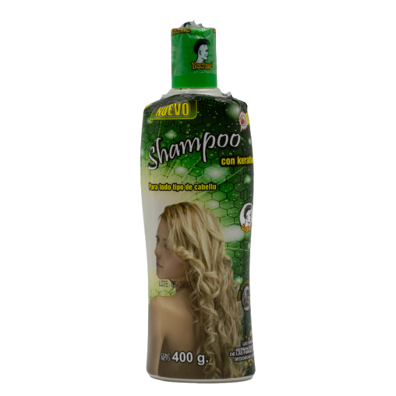 SHAMPOO BACHUE CON KERATINA SIN SAL 400G